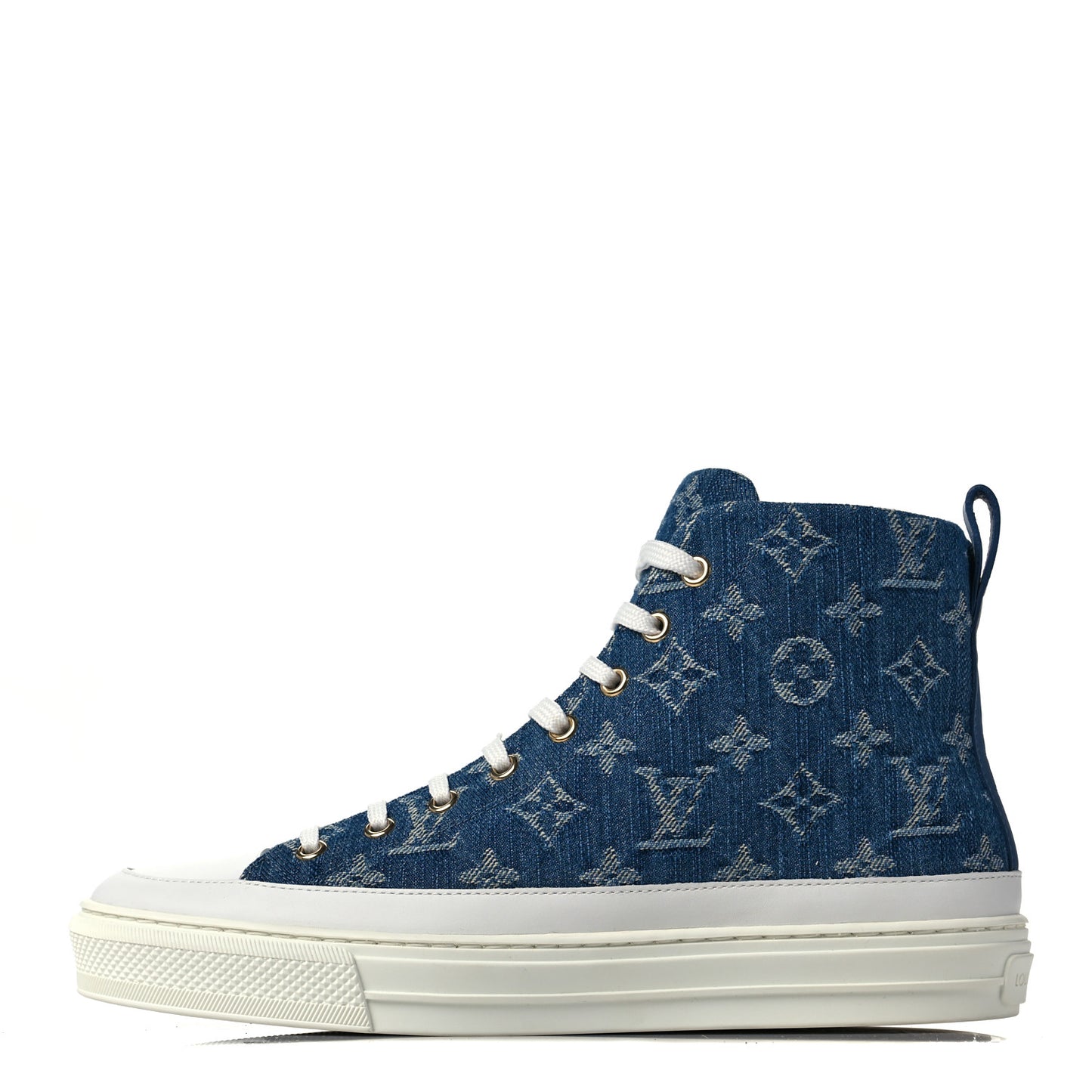 Denim Monogram Stellar Sneaker Boots 40 Bleu Jeans Blue