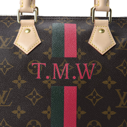 Louis Vuitton Monogram My LV Heritage Speedy 25 Vert Anglais Fuchsia 9 of 10