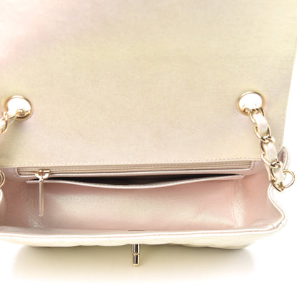 Chanel Iridescent Lambskin Quilted Mini Rectangular Flap Ivory 5 of 11