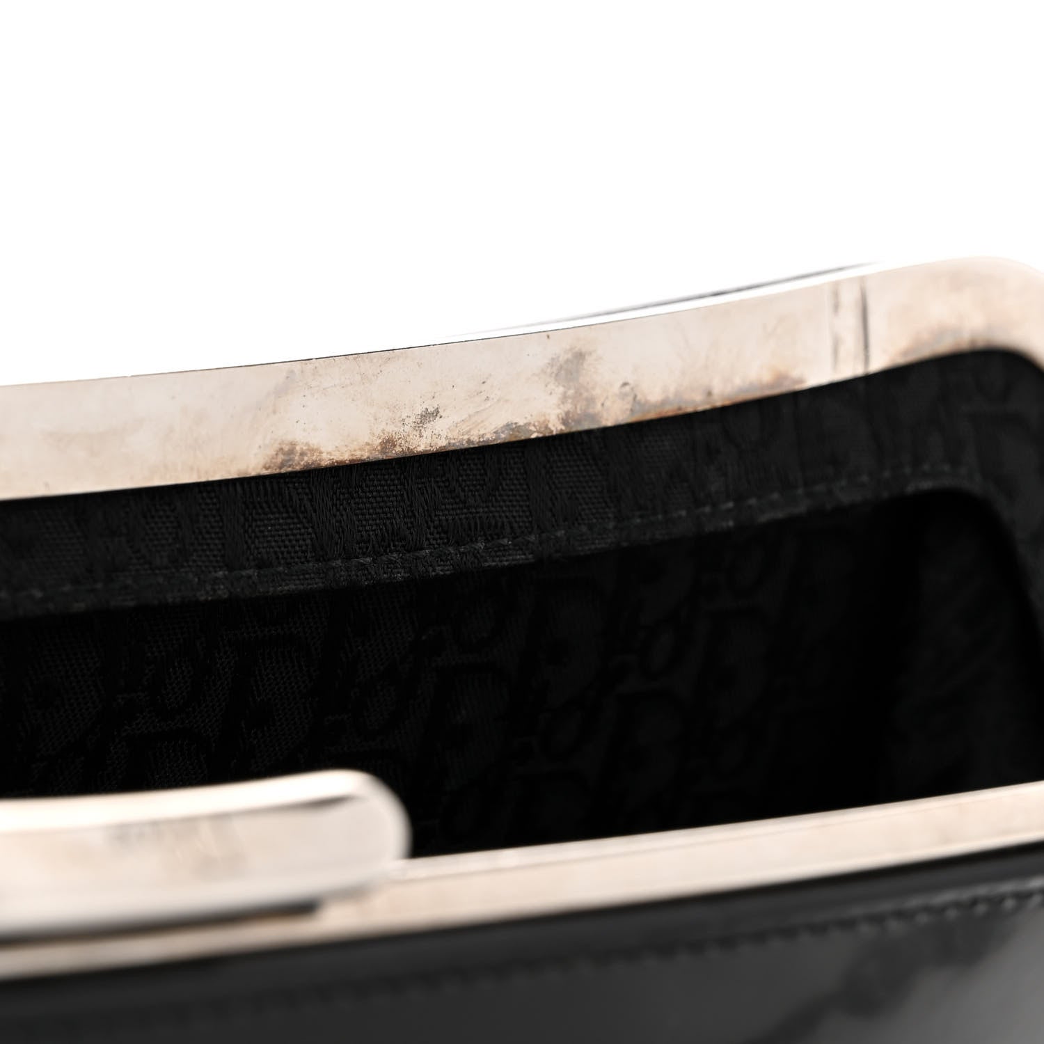Christian Dior Glazed Calfskin Bondage Clutch Black 11 of 11