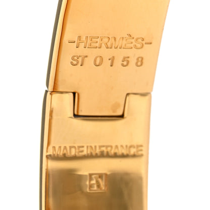Hermes Enamel Narrow Clic Clac H PM Bracelet Black 4 of 4
