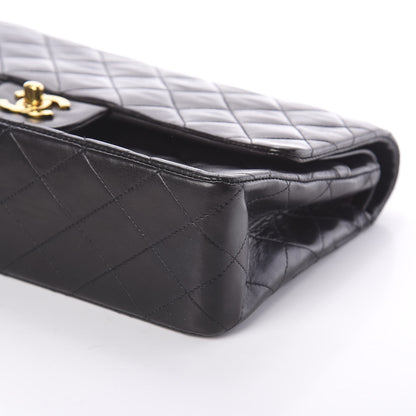 Chanel Lambskin Quilted Medium Double Flap Black 9 of 9