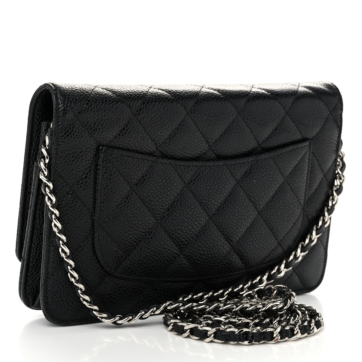 Chanel Caviar Quilted Wallet on Chain WOC Black 3 of 13