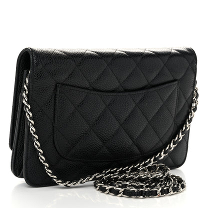 Chanel Caviar Quilted Wallet on Chain WOC Black 3 of 13