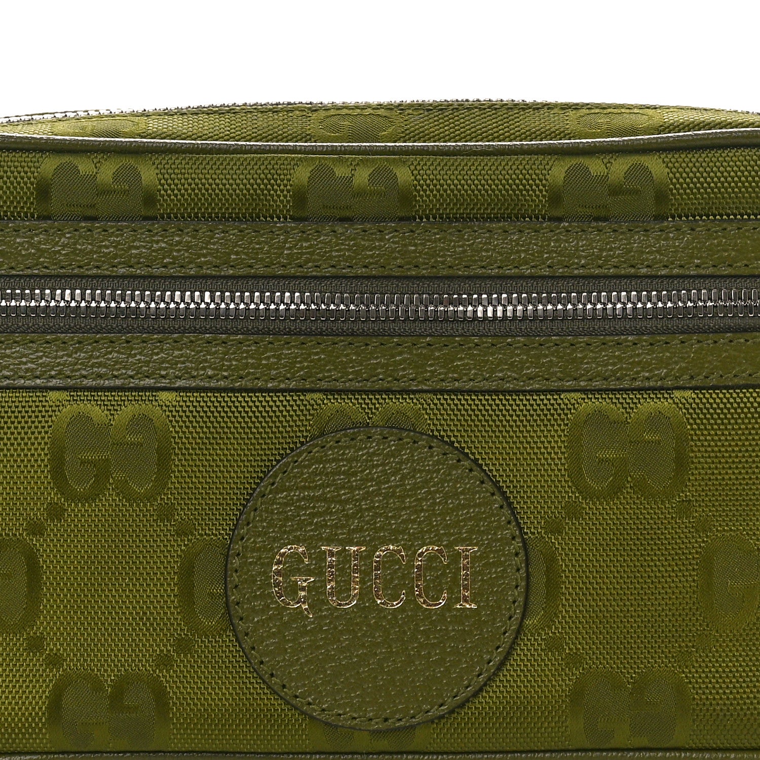 Gucci Econyl Nylon Monogram Off The Grid Belt Bag Juniper Green 8 of 11
