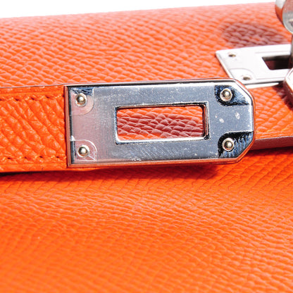 Hermes Epsom Kelly Longue Wallet Orange 7 of 18