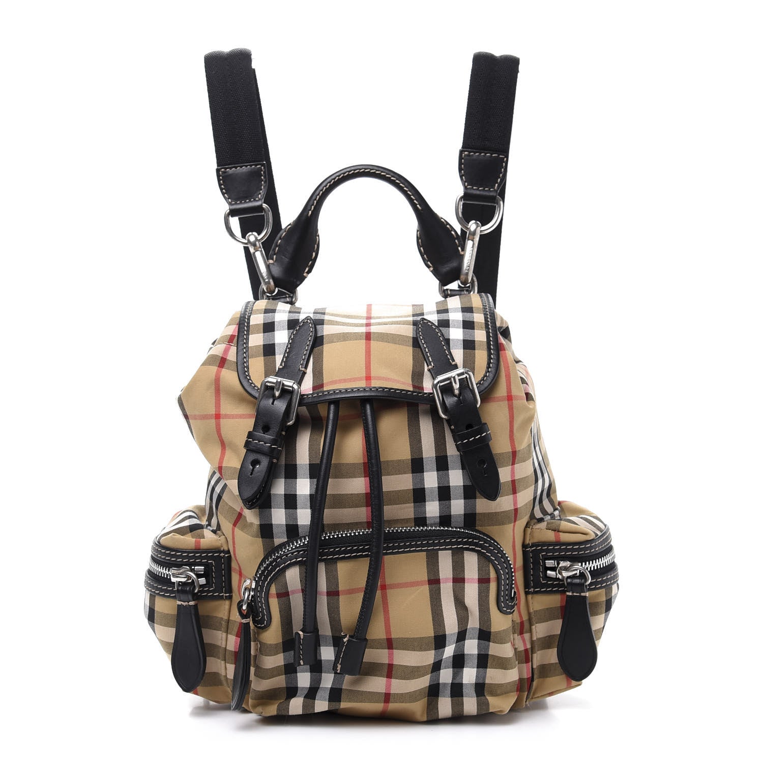 Burberry Vintage Check Small Rucksack Backpack Black 1 of 8