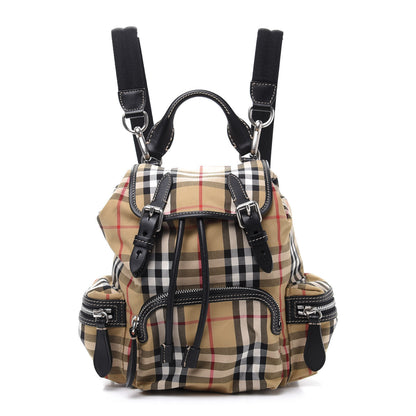 Burberry Vintage Check Small Rucksack Backpack Black 1 of 8