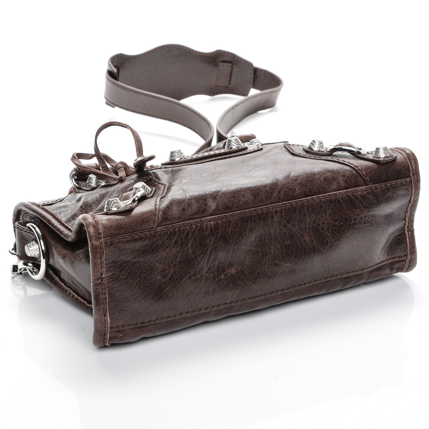 Balenciaga Agneau Giant 12 Silver Hardware Mini City Cigare Fonce 4 of 8