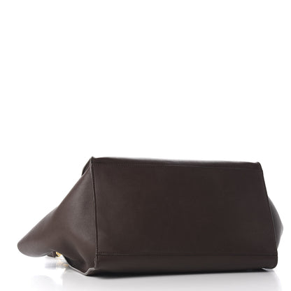 Celine Shearling Calfskin Medium Trapeze Grey 3 of 9