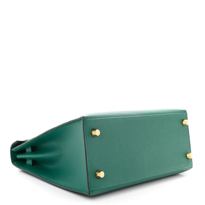 Hermes Epsom Kelly Sellier 25 Malachite 4 of 11