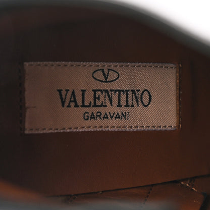 Valentino Garavani Smooth Calfskin Rockstud 85mm Ankle Boots 37 Black 7 of 20