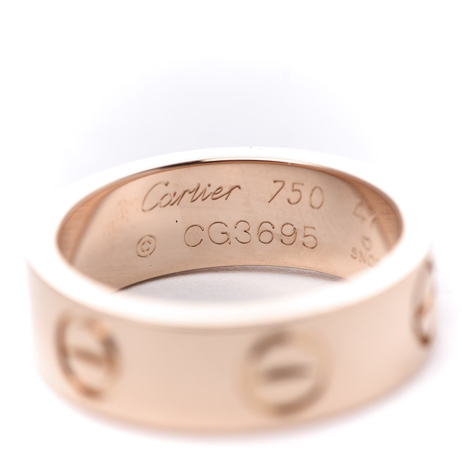 Cartier 18K Pink Gold 5.5mm LOVE Ring 47 4 4 of 5