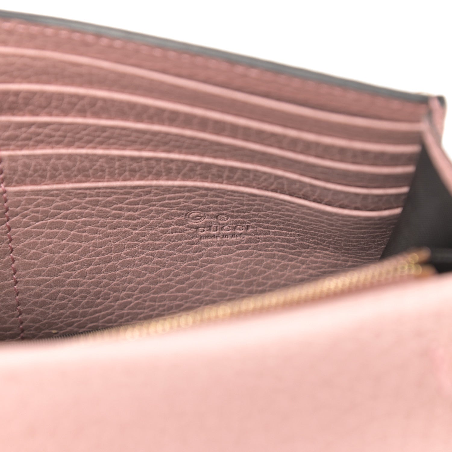 Gucci Dollar Calfskin Medium Betty Chain Wallet Soft Pink 6 of 11