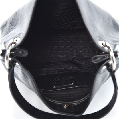 Prada Vitello Daino Hobo Black 5 of 7