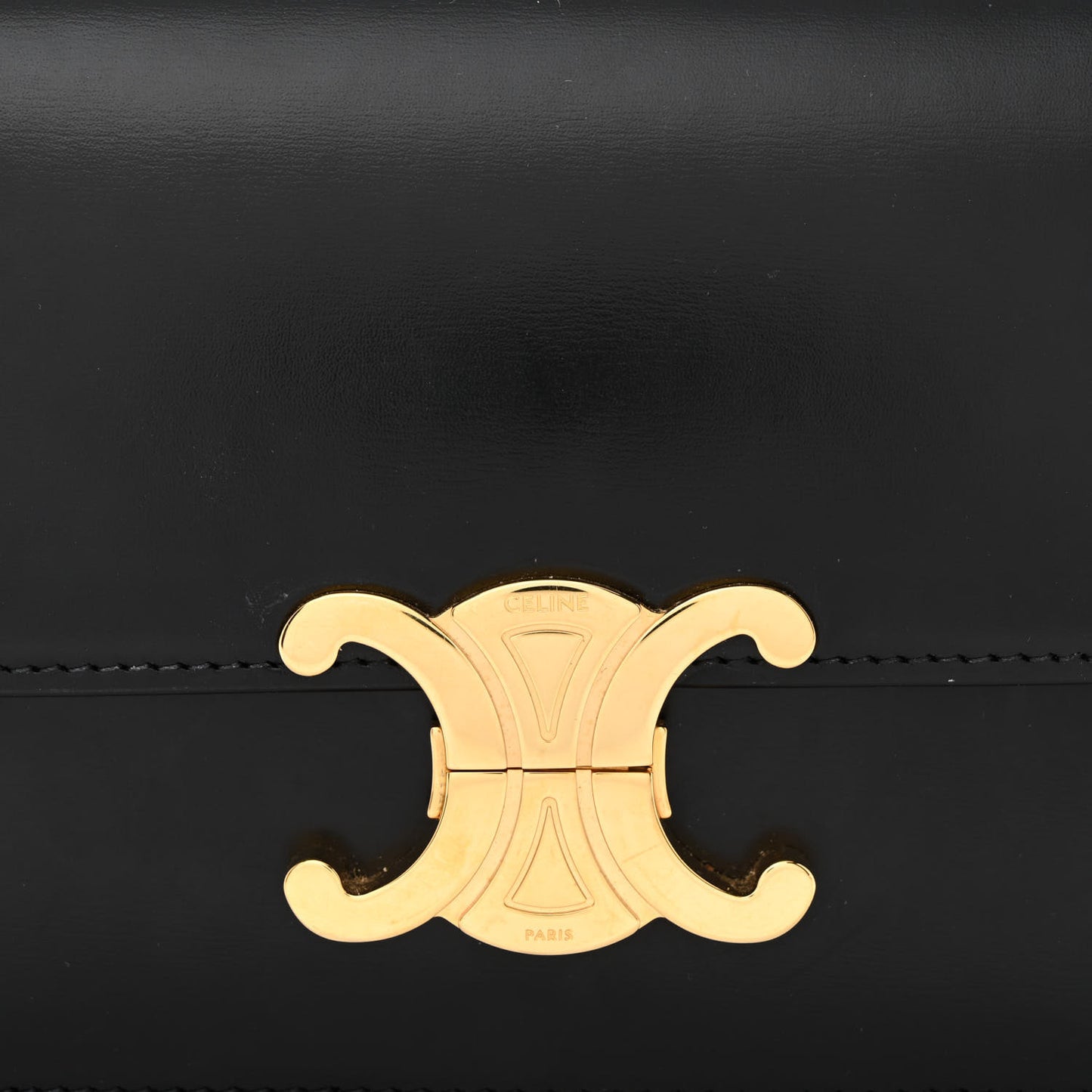 Shiny Calfskin Teen Triomphe Black