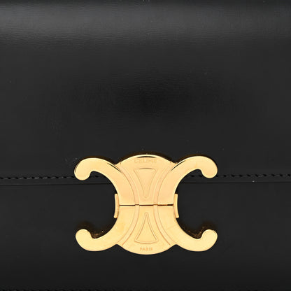 Celine Shiny Calfskin Teen Triomphe Black 10 of 12