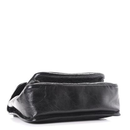 Saint Laurent Crinkled Calfskin Matelasse Monogram Medium Niki Chain Satchel Black 5 of 13