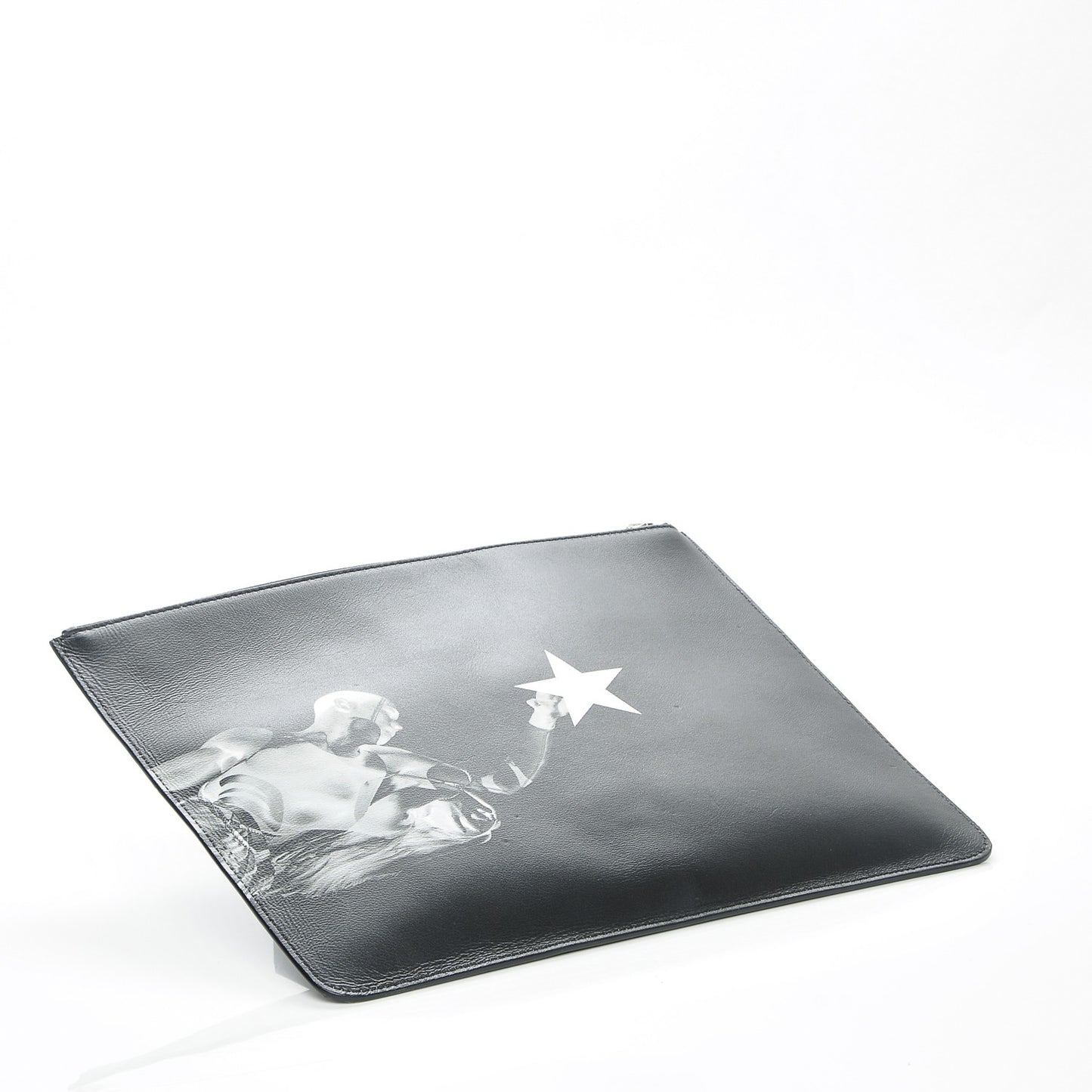 Calfskin Large Basketball Player Pouch Black