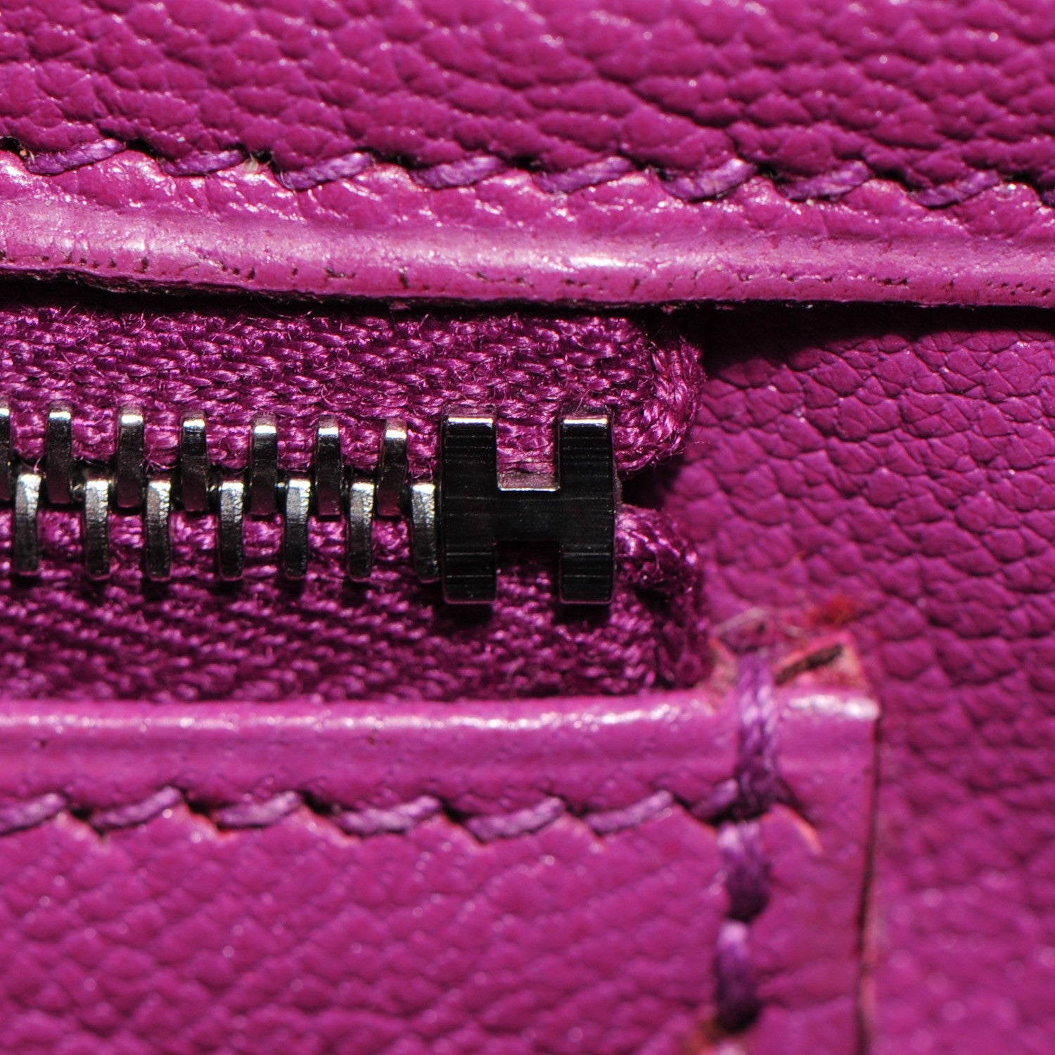 Hermes Box Bi-Color Birkin 30 Raisin Cyclamen 17 of 26