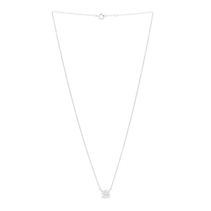 Tiffany Platinum Diamond 1.83ct Solitaire Pendant Necklace 3 of 5