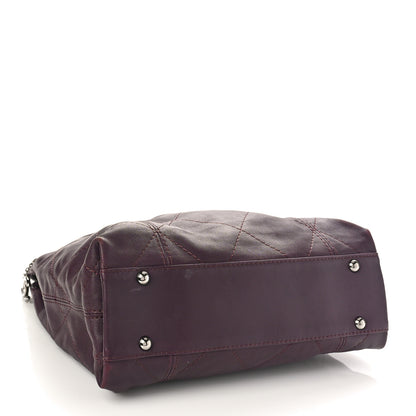 Chanel Lambskin Soft Touch Shoulder Bag Prune 4 of 5
