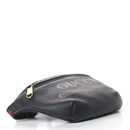 Gucci Grained Calfskin Small Logo Belt Bag Black 4 of 9