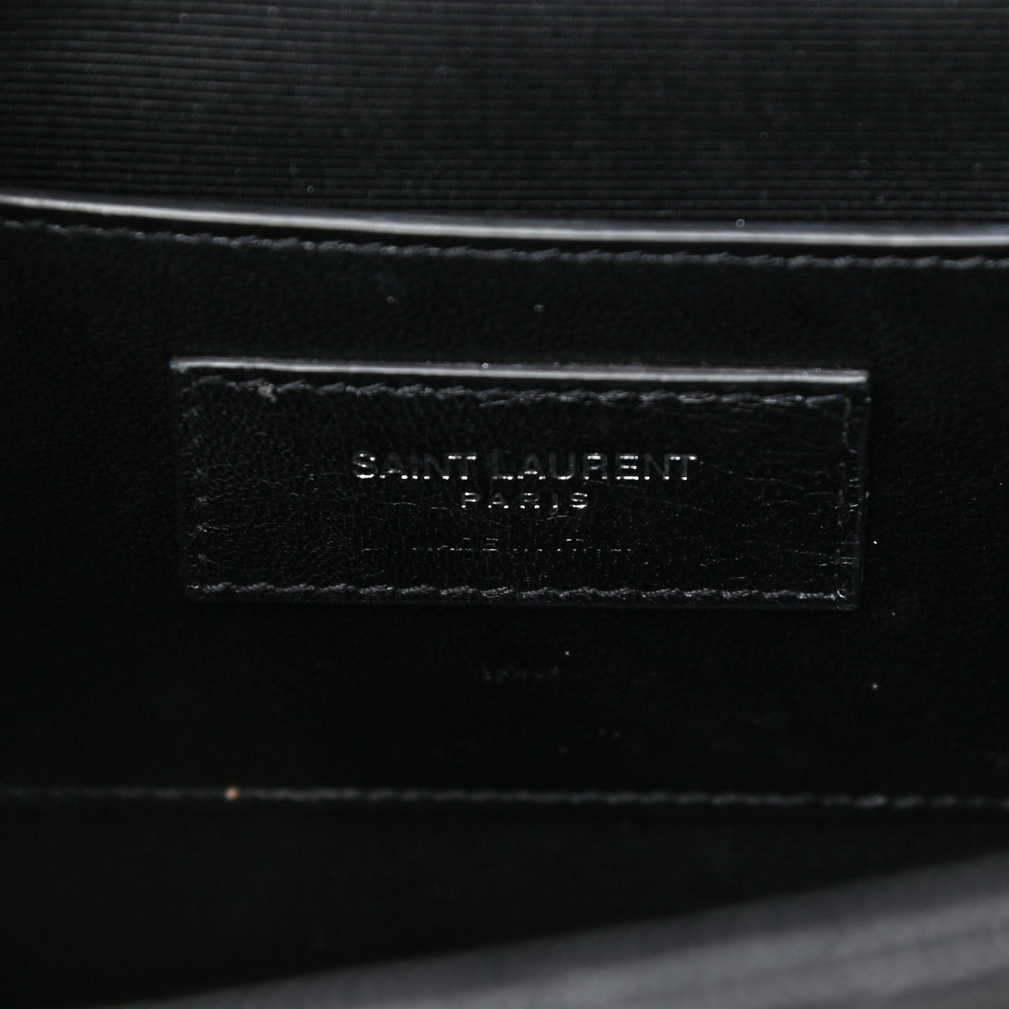 Grain De Poudre Textured Mixed Matelasse Triquilt Medium Monogram Satchel Black