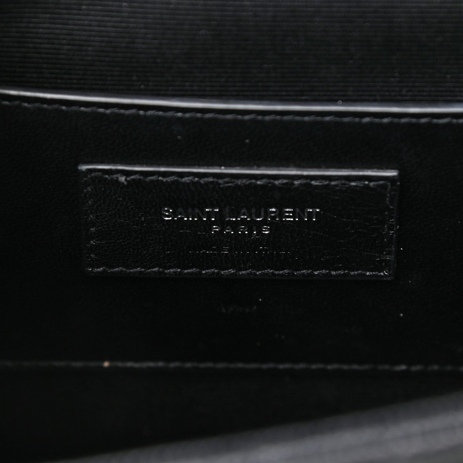 Saint Laurent Grain De Poudre Textured Mixed Matelasse Triquilt Medium Monogram Satchel Black 5 of 9