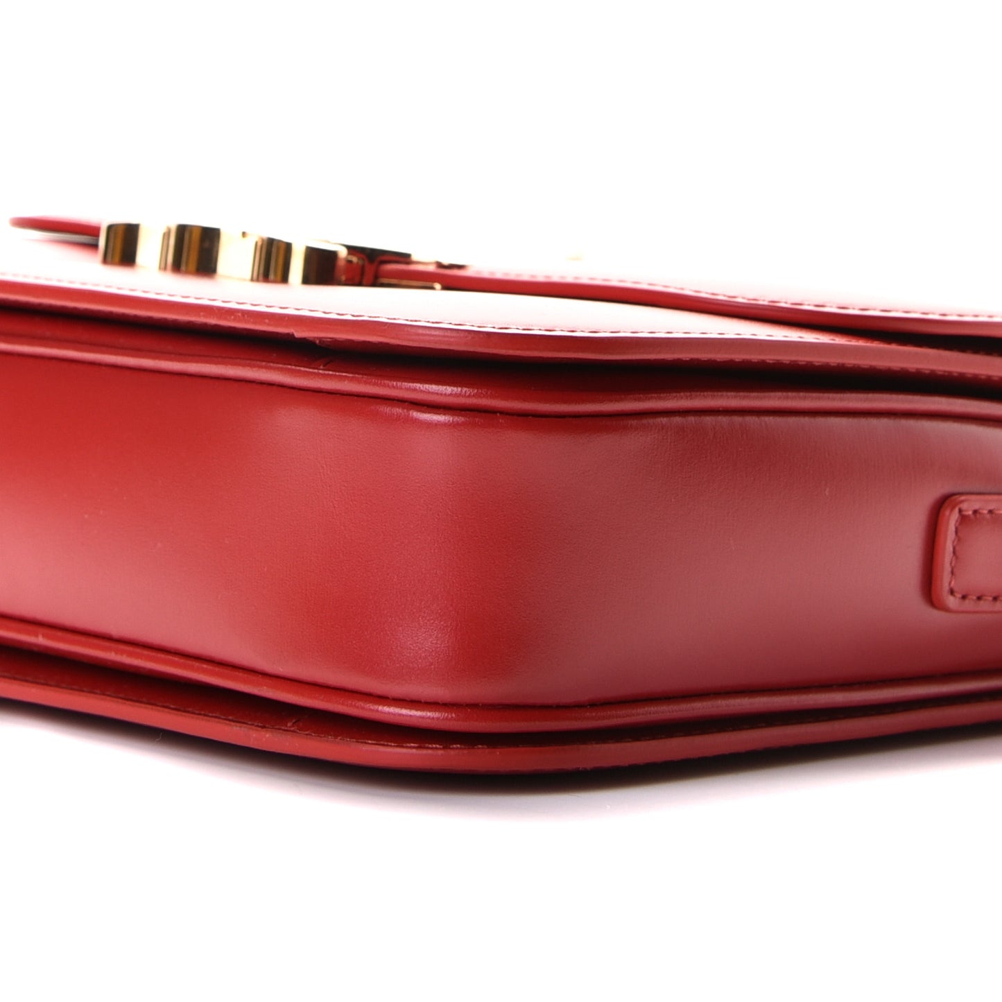 Shiny Calfskin Medium Triomphe Red