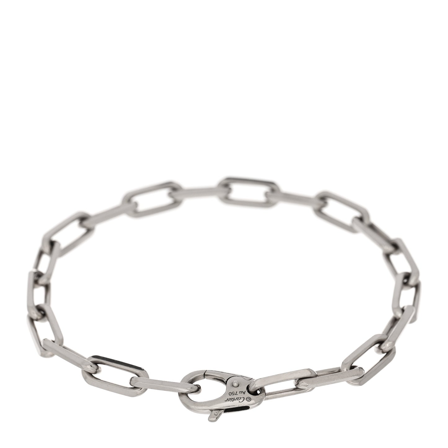 18K White Gold Santos de Cartier Bracelet