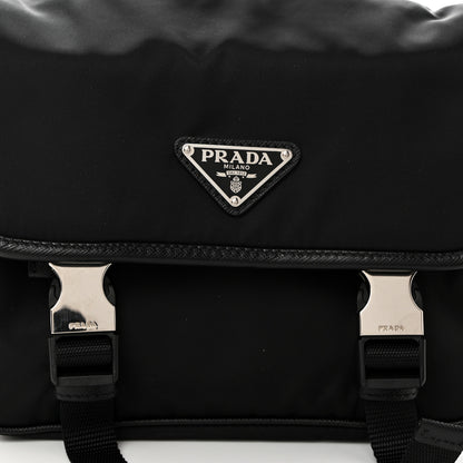 Prada Re-Nylon Saffiano Shoulder Bag Black 8 of 10