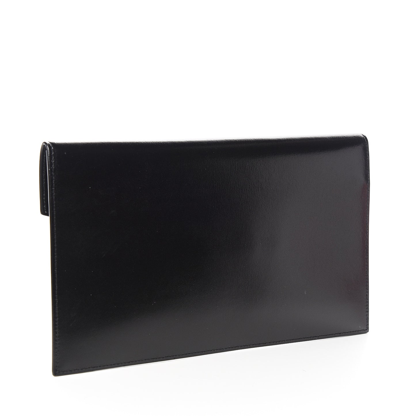 Smooth Shiny Calfskin Monogram Uptown Pouch Black