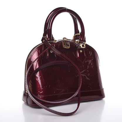Louis Vuitton Vernis Alma BB Griotte 3 of 8