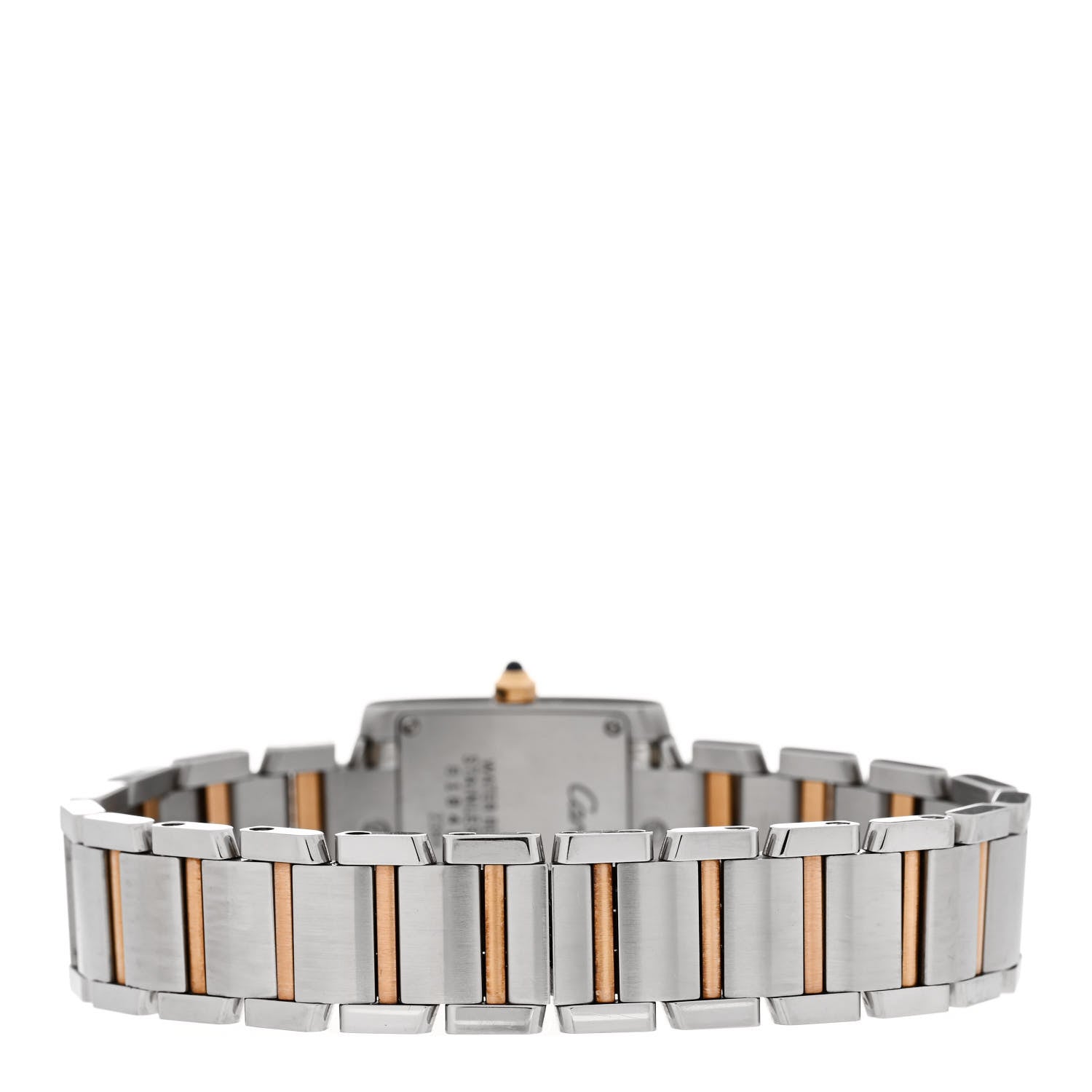 Cartier Stainless Steel 18K Pink Gold Mother of Pearl 20mm Tank Francaise Quartz Watch 3 of 4