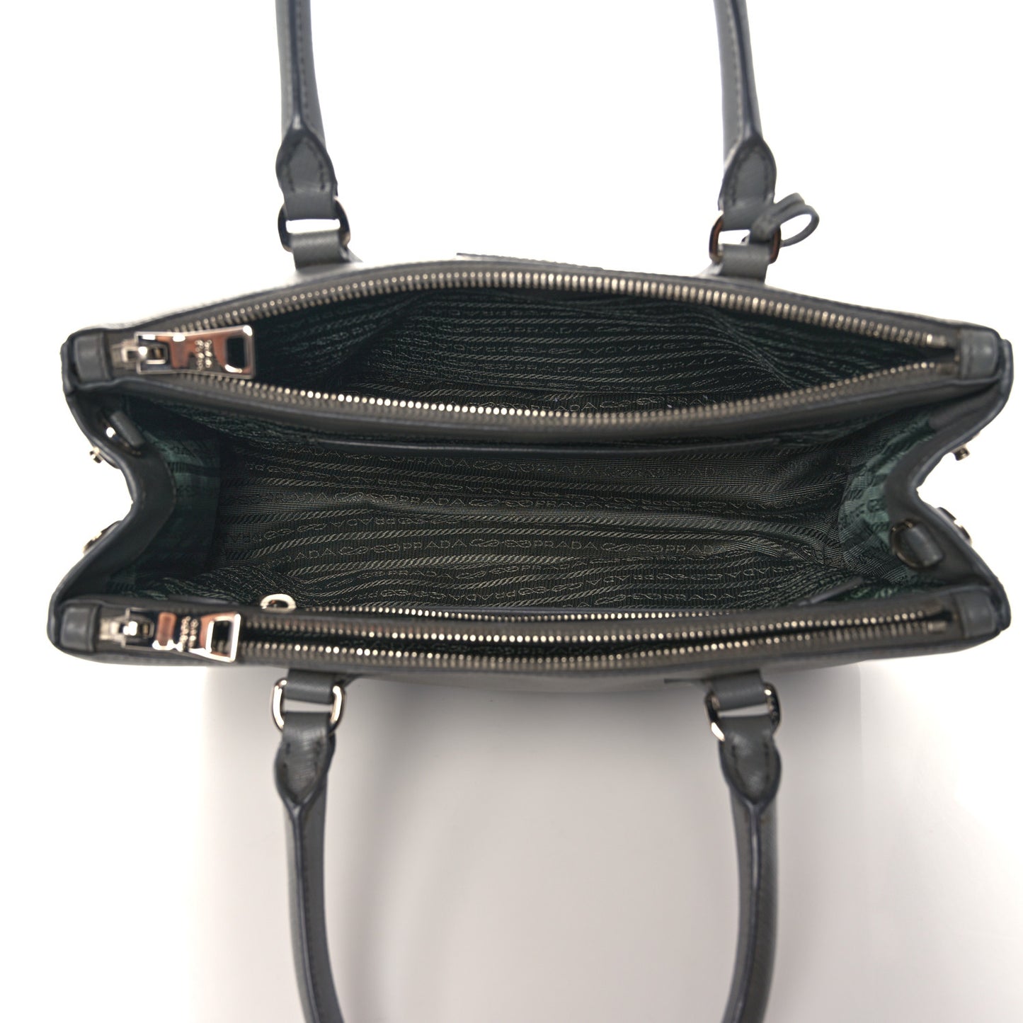 Saffiano Small Galleria Double Zip Tote Marmo