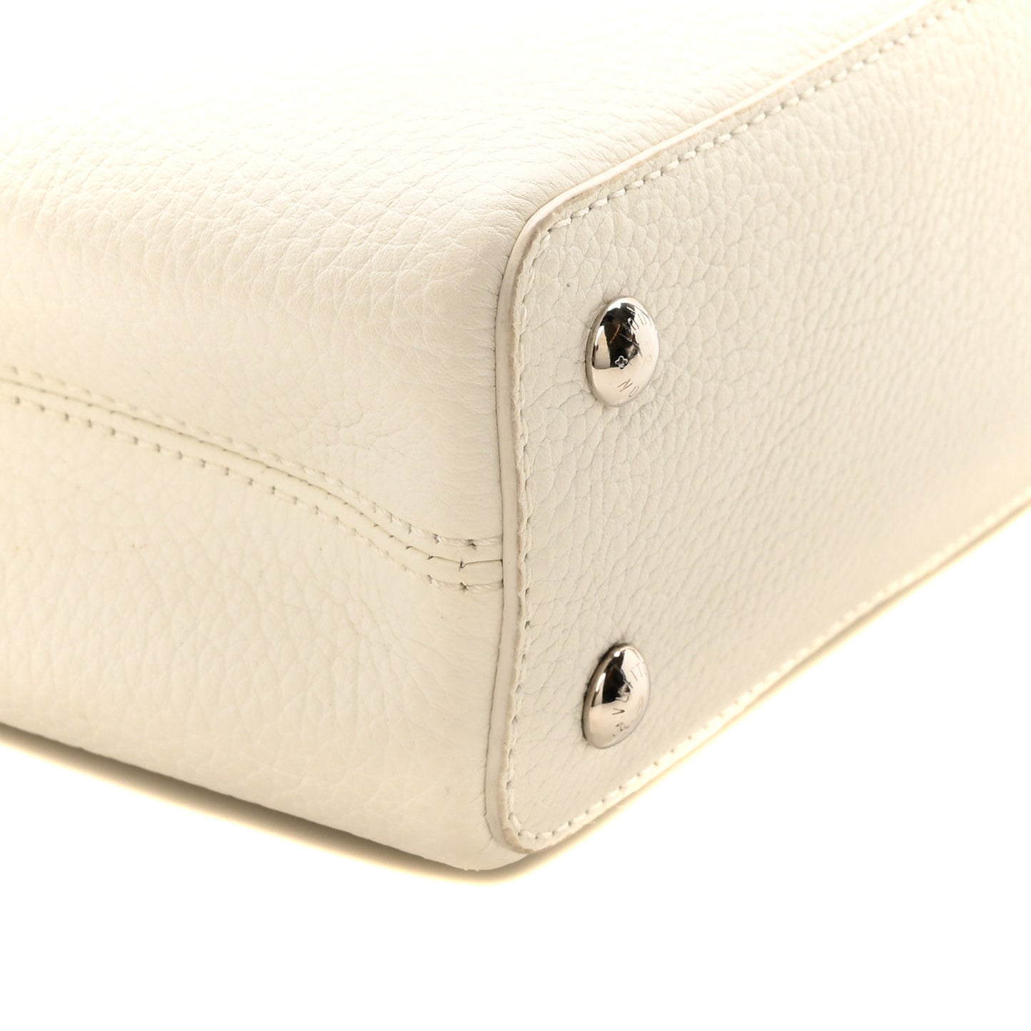 Taurillon Mini Capucines Monochrome  White
