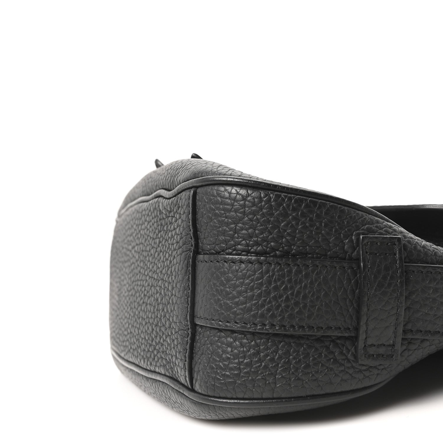 Christian Dior Grained Calfskin Mini Soft Saddle Bag Black 10 of 10