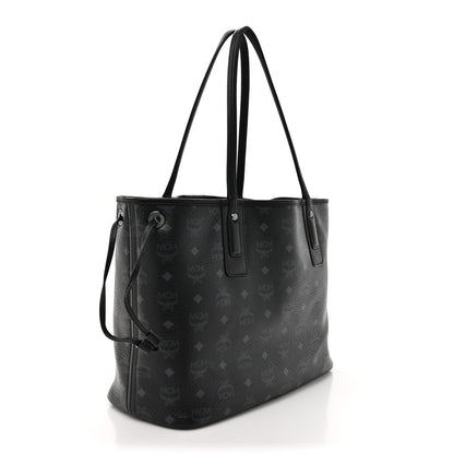 MCM Visetos Medium Liz Reversible Shopper Tote Black 5 of 24