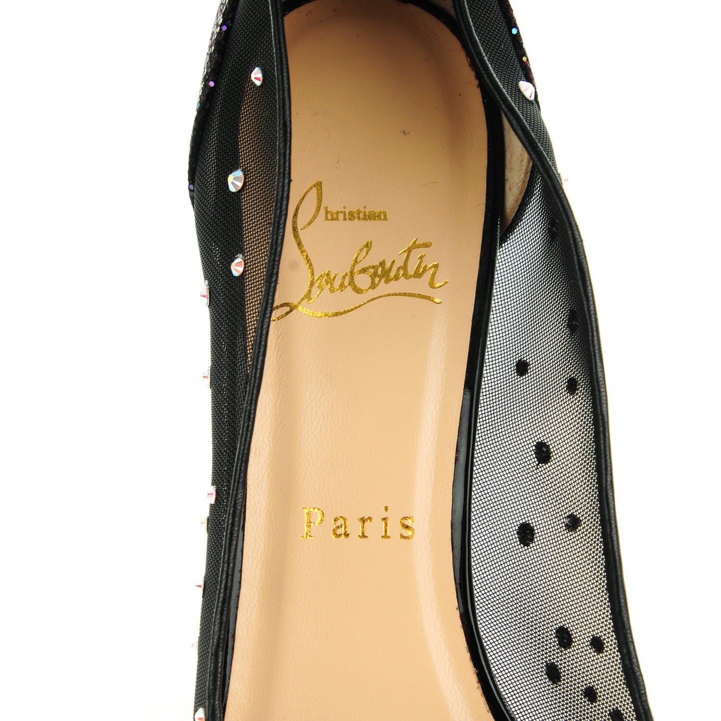Crystal Strass Follies 100 Pumps 38.5 Black
