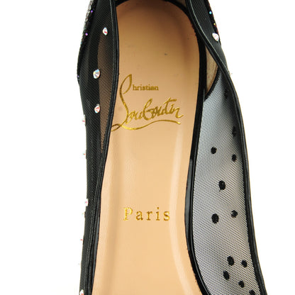 Christian Louboutin Crystal Strass Follies 100 Pumps 38.5 Black 6 of 8