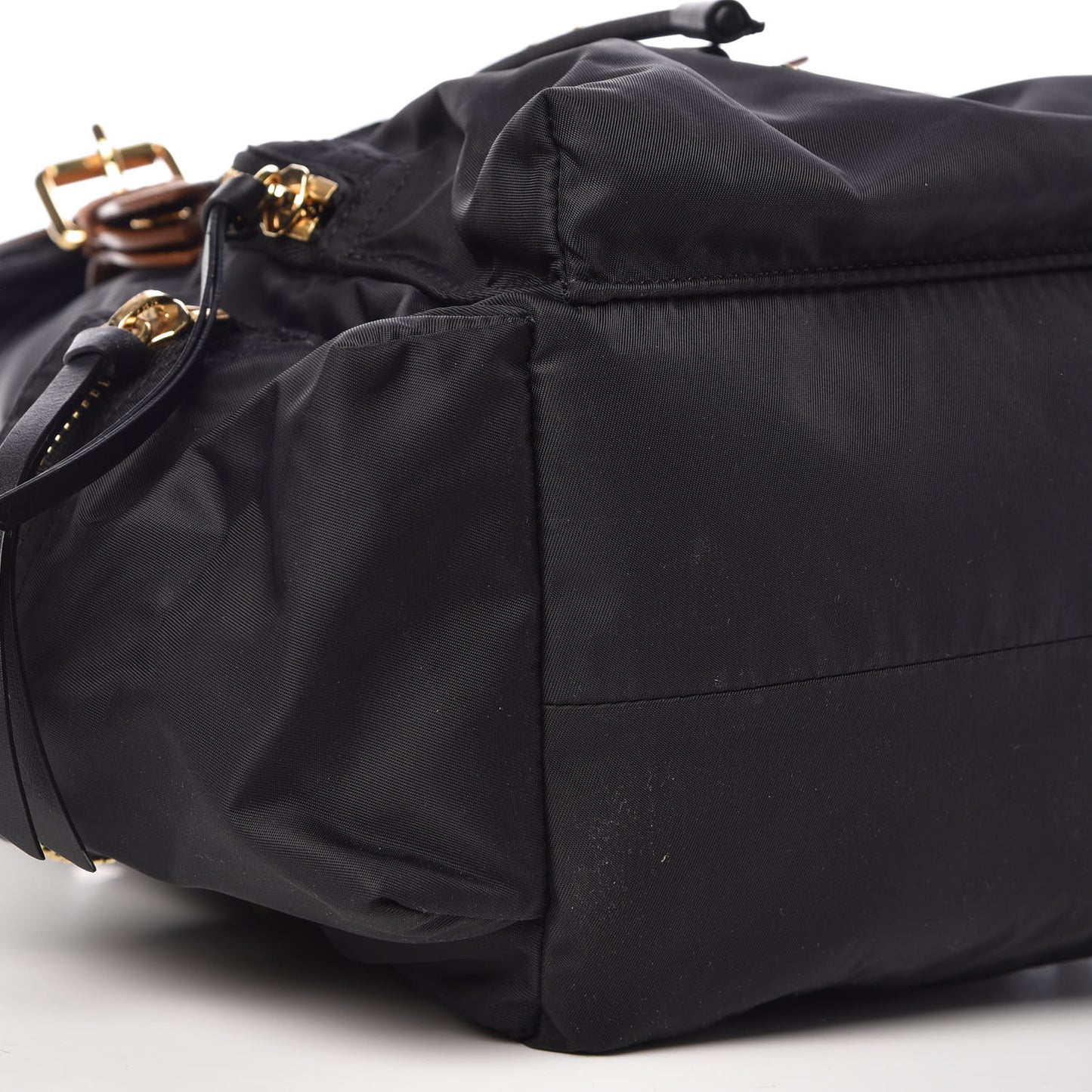 Nylon Medium Rucksack Backpack Black