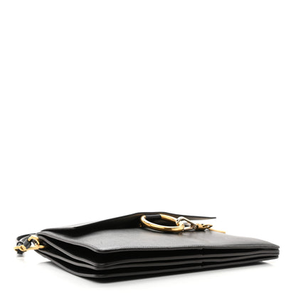 Chloe Suede Calfskin Medium Faye Shoulder Bag Black 4 of 10