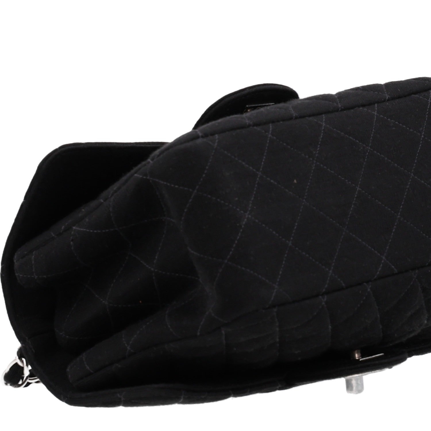 Chanel Jersey Double Sided Jumbo Flap Black 10 of 11