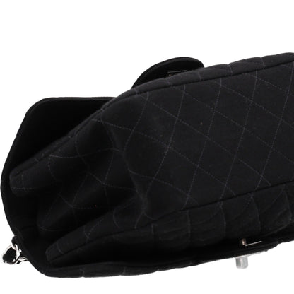 Chanel Jersey Double Sided Jumbo Flap Black 10 of 11