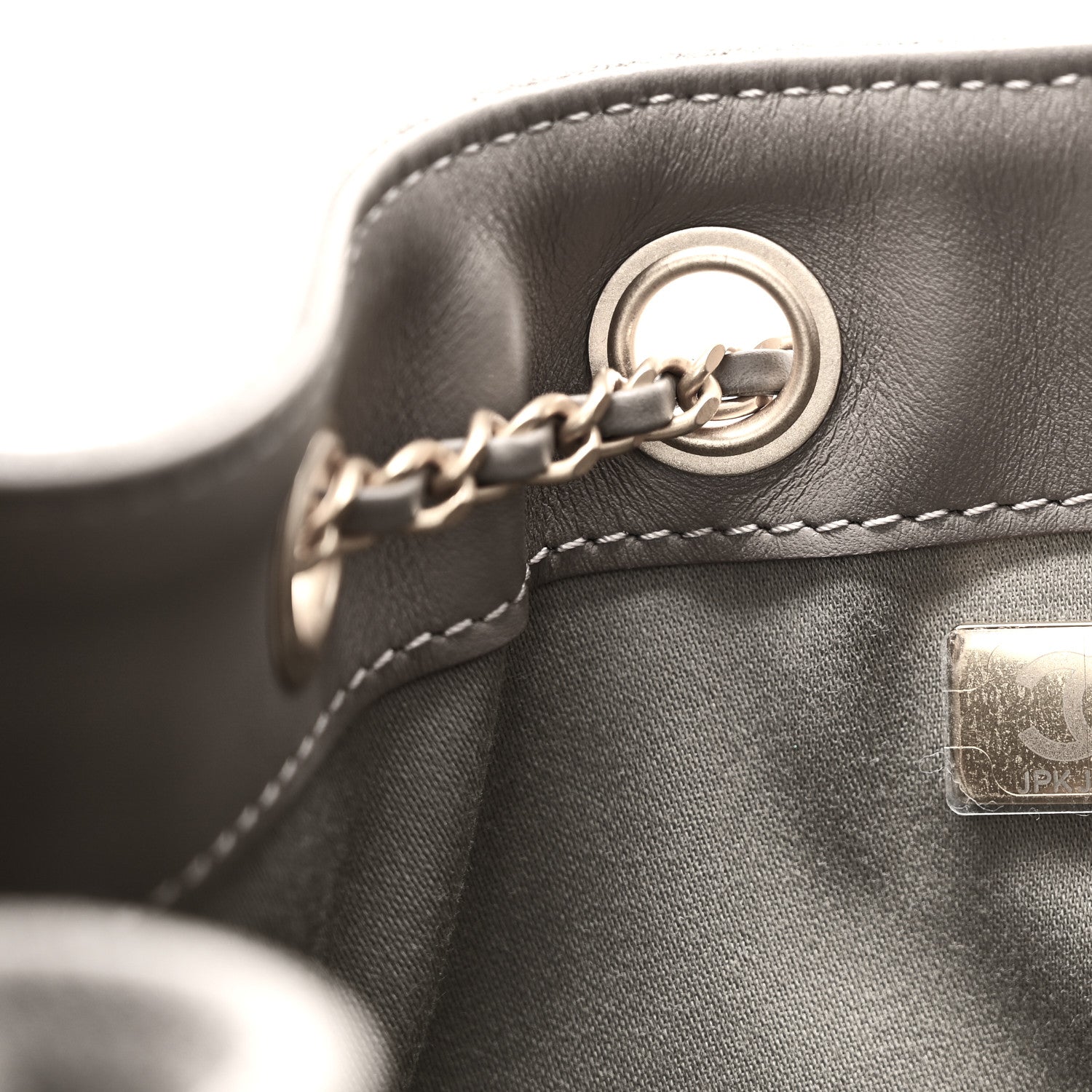 Chanel Suede Quilted Mini Chanel 25 Handbag Dark Grey 7 of 11