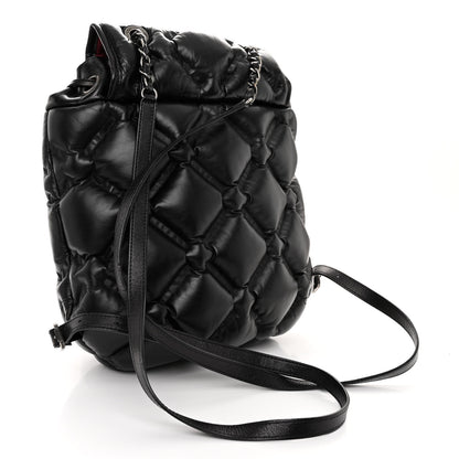 Chanel Calfskin Quilted Chesterfield Backpack Black 4 of 10