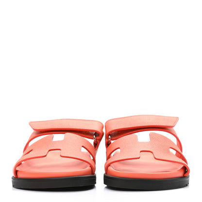 Hermes Epsom Womens Chypre Sandals 36 Rose Sorbet 2 of 9