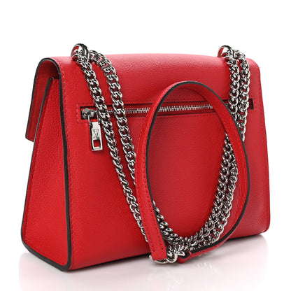 Louis Vuitton Soft Calfskin Mylockme Chain Bag BB Rubis 3 of 12