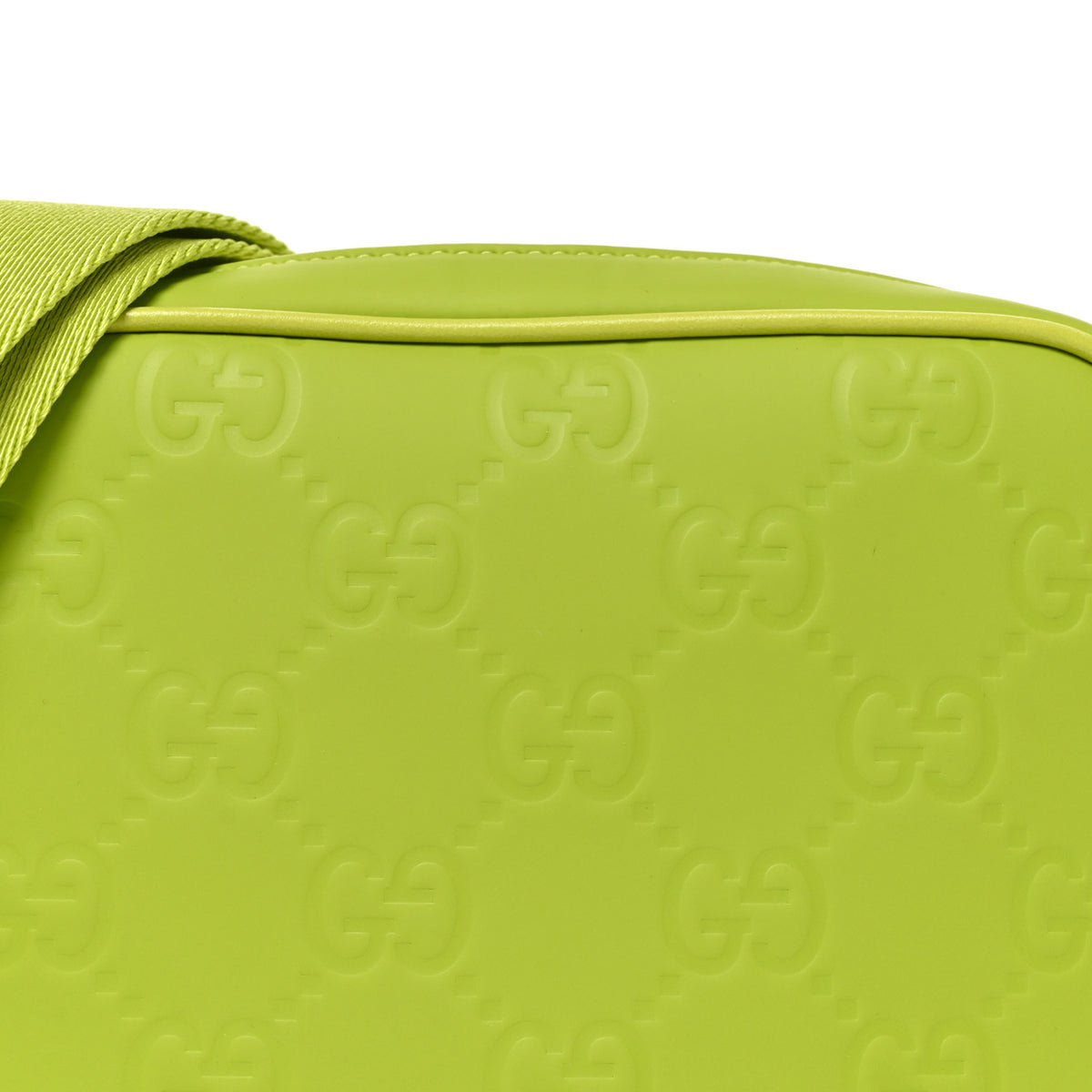 Rubber Effect Monogram GG Crossbody Bag Firefly